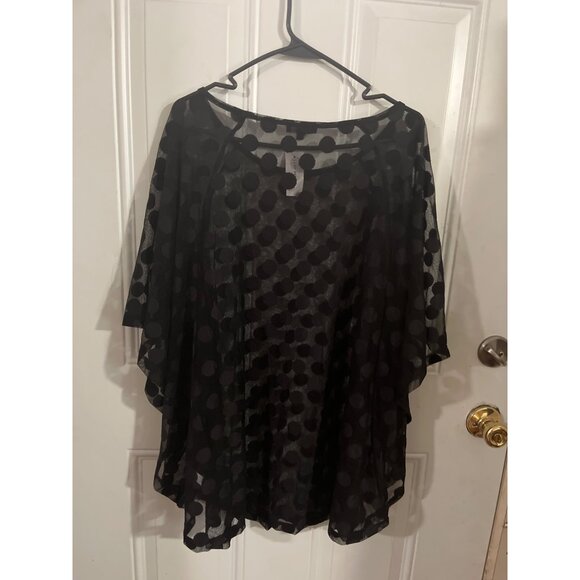 Lane Bryant black bat wing polka dotted top size 22/24 NWT - Picture 2 of 8